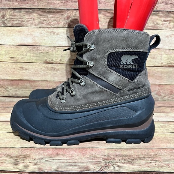 Sorel Grey Buxton Lace Up Boots